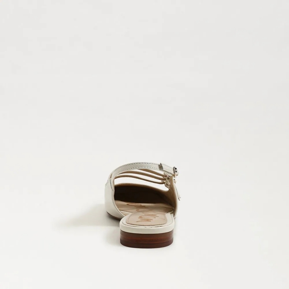 NIB Sam Edelman Ilona Slingback Flat Size 7.5 In Ivory - Picture 5 of 14